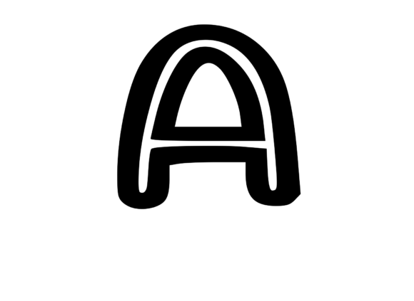 Bold Outlined Comic Mono Letter a Review