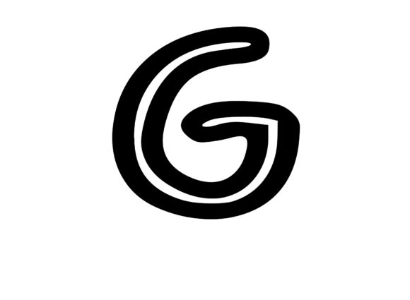 Bold Outlined Comic Mono Letter G Review