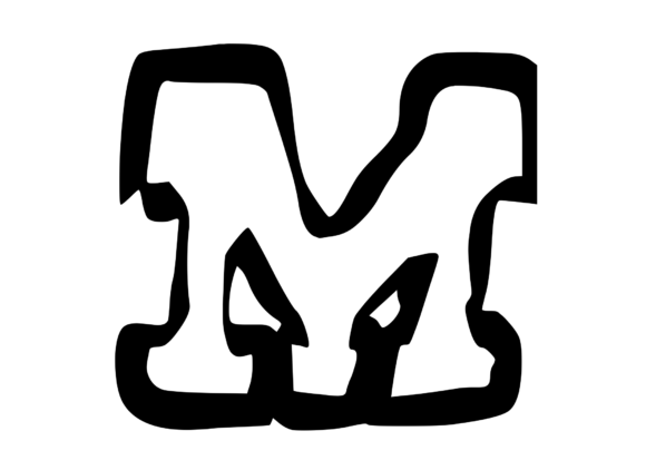 Bold Punk Hand Drawn Mono Letter M Review
