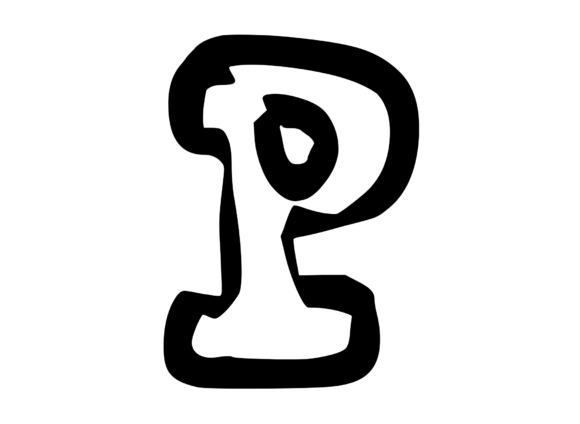 Bold Punk Hand Drawn Mono Letter P Review