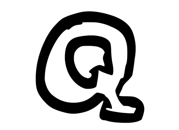Bold Punk Hand Drawn Mono Letter Q Review