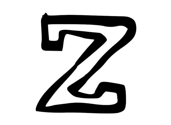 Bold Punk Hand Drawn Mono Letter Z Review