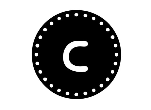 Mono Minted Gold Coin Letter SVG C Review