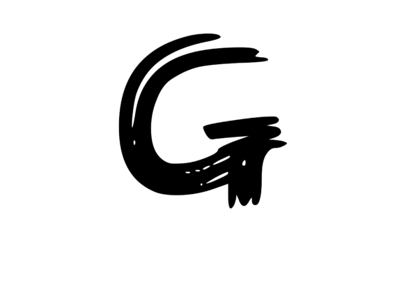 Old Brush Stroked Mono Letter G Review