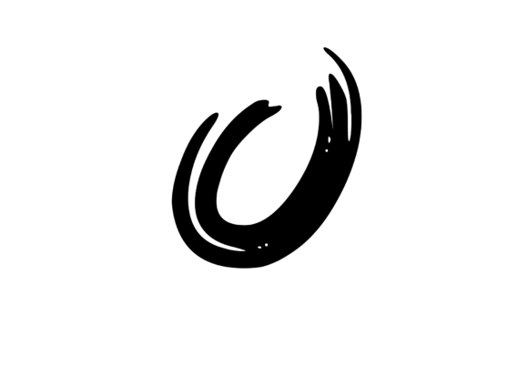 Old Brush Stroked Mono Letter O Review for Embroidery Projects