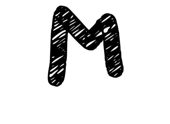 Rough and Messy Scribbled Mono Letter M