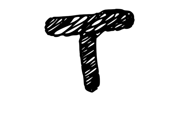 Rough and Messy Scribbled Mono Letter T Review