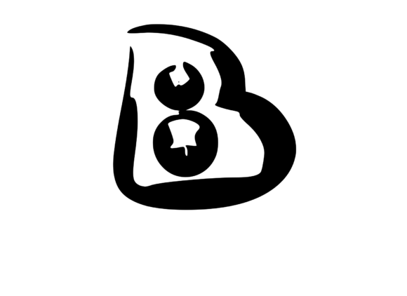 Rounded Fat Marker Pen Mono Letter B